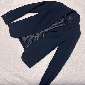 Navy blue editors blazer